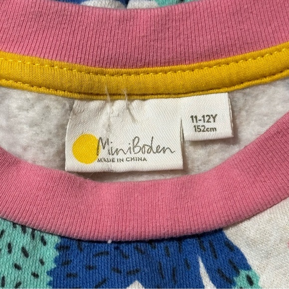 Mini Boden Sweatshirt Dress Tunic Dog Print Girl’s size 11-12Y* - Picture 4 of 9